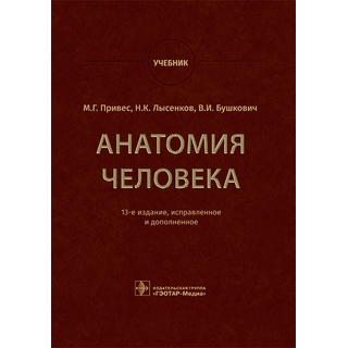 Анатомия человека : учебник. 13-е изд.. М. Г. Привес 2024 г. (Гэотар) Анатомия человека : учебник. 13-е изд.. М. Г. Привес 2024 г. (Гэотар)